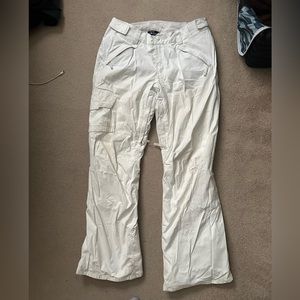 North Face White Snowpants